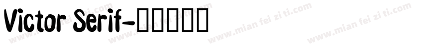 Victor Serif字体转换